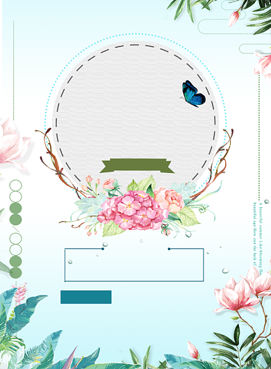 花店开业鲜花预订宣传促销印刷海报背景