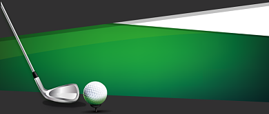 绿色运动健身高尔夫装备介绍首图背景