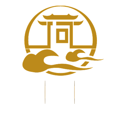 古风居住房产装饰logo背景