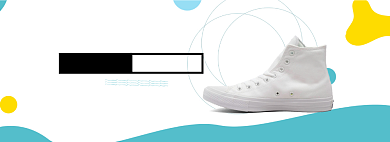 时尚经典帆布鞋淘宝banner背景