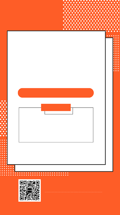 橙色简约编程语言宣传海报背景