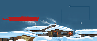 二十四节气立冬卡通手绘手机首图背景