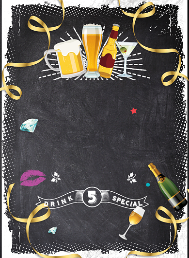 创意狂欢酒吧活动广告印刷海报背景