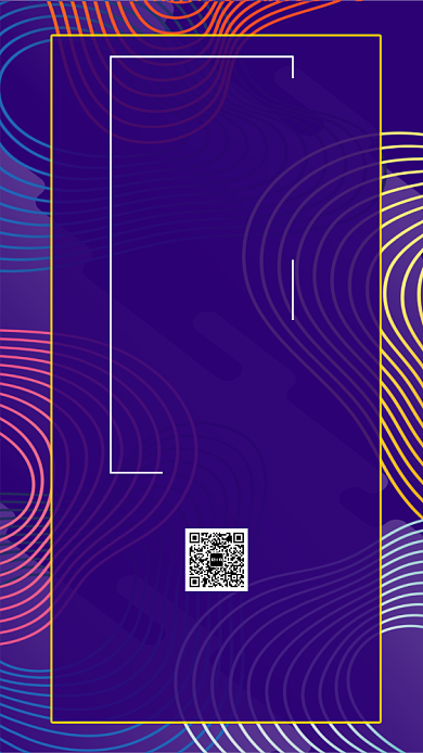 紫色邀请函手机海报背景