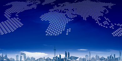 蓝色科技炫酷启动仪式展板背景