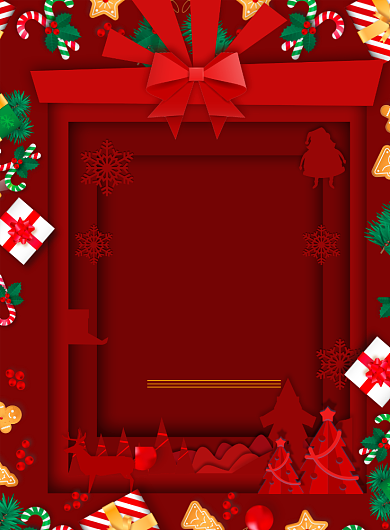 红色商务喜庆圣诞促销印刷海报背景