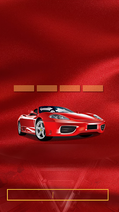 汽车首付贷款手绘海报背景