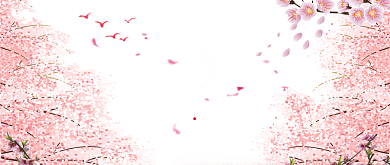 粉红桃花节首图背景