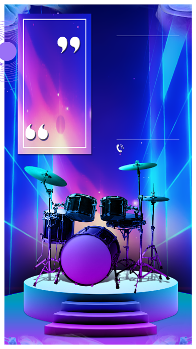 打击乐招生手机海报背景