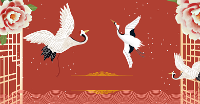 中国风双十一商品促销横版电商海报背景