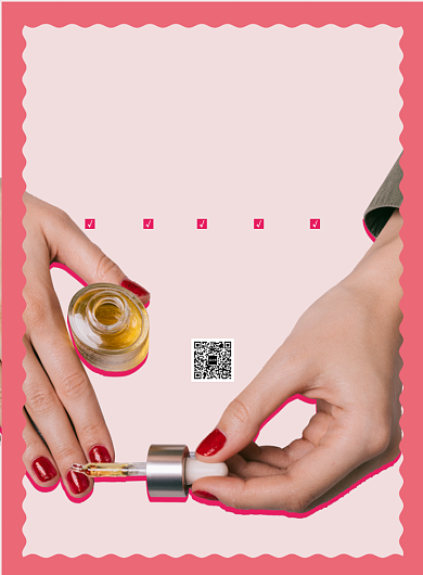 美甲指尖诱惑海报背景