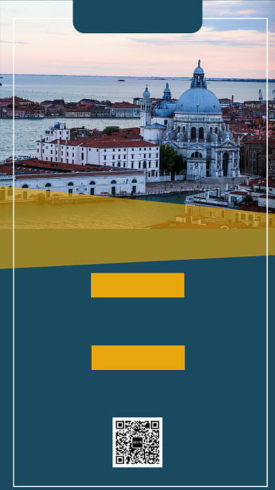 优美风景摄影图威尼斯旅游促销集赞宣传海报背景