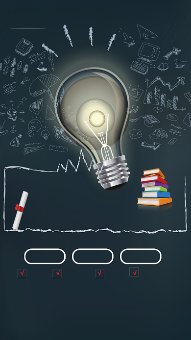 招募学霸培训海报背景