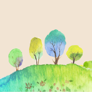 世界地球日简约手绘插画公众号次图背景