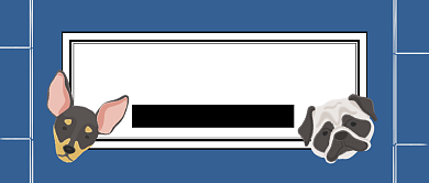 蓝色简洁武功秘籍手绘狗头双十一脱单秘籍微信公众号素材图片背景