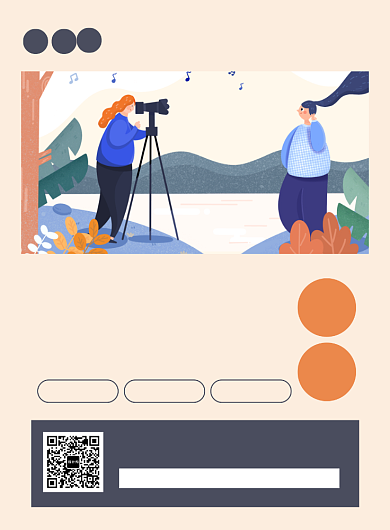 简约时尚摄影培训招生广告海报背景