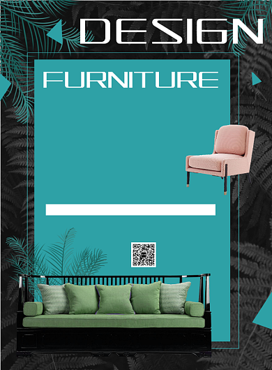 北欧轻奢家装印刷海报背景