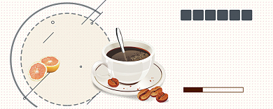 卡通下午茶优惠券36元背景