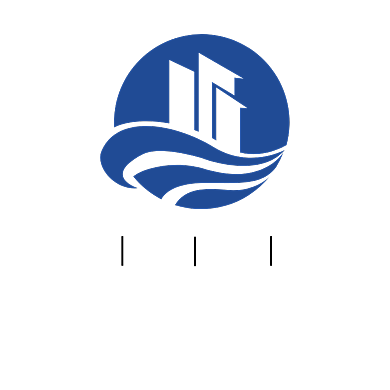 海景房地产企业logo设计背景