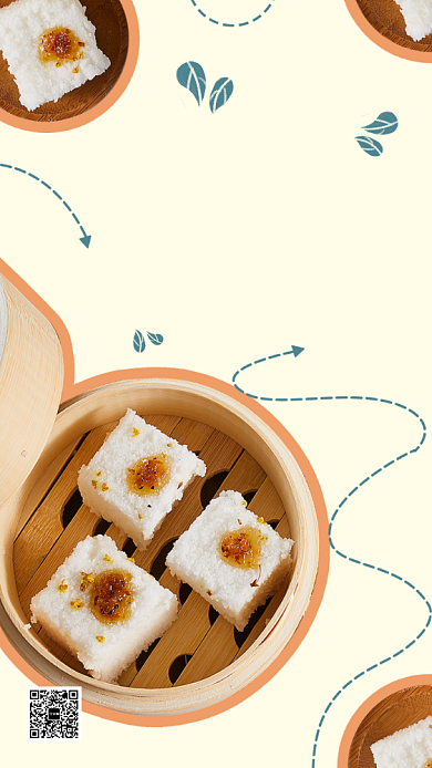 时尚甜品单品手机海报背景