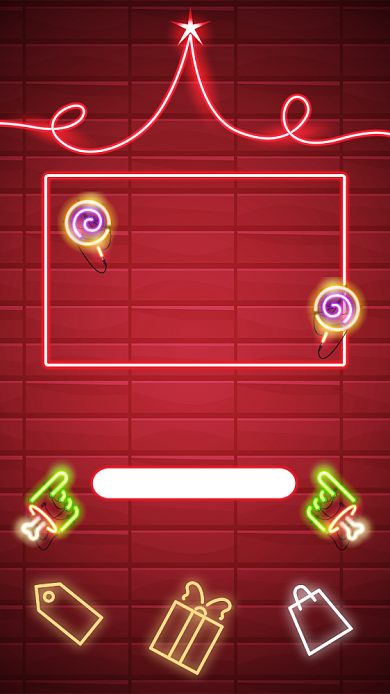 红色简约圣诞狂欢节聚会宣传手机海报背景