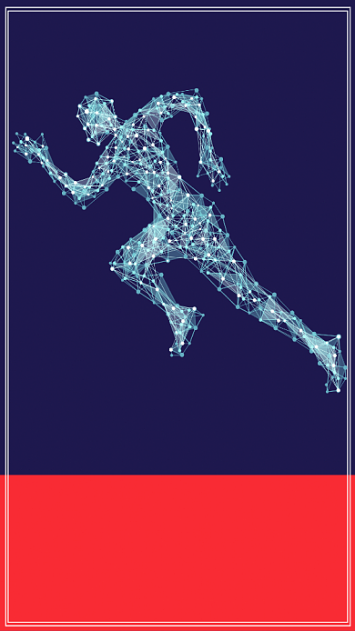 体育精神手机海报背景