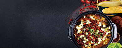 美味食物黑色优惠券背景