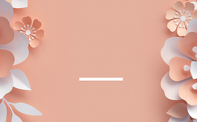 创意时尚粉色立体花卉名片背景