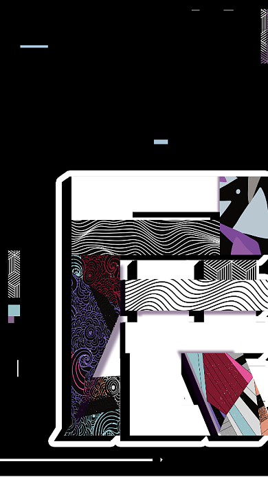 毕业设计创意简约时尚手机海报背景