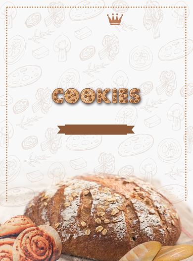 DIY烘焙面包美食宣传单背景