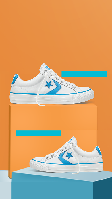 简约风新潮秋季男鞋促销宣传海报背景