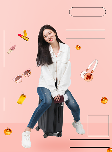 粉色创意简约618狂欢印刷海报背景