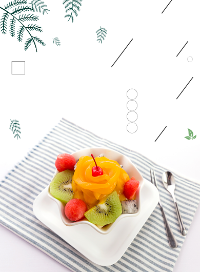 下午茶甜品简约海报背景