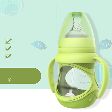 耐摔防摔奶瓶淘宝直通车图片背景