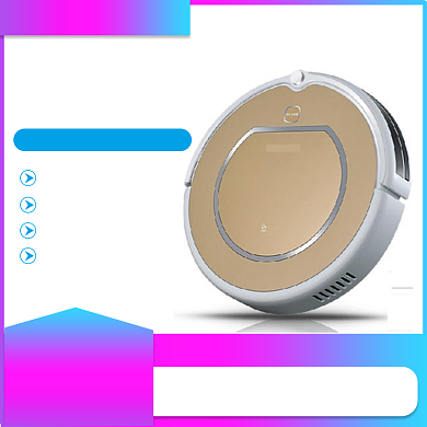 紫色调双十二扫地机器人促销直通车背景