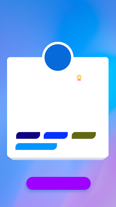 时尚蓝色渐变职场商务简介海报背景