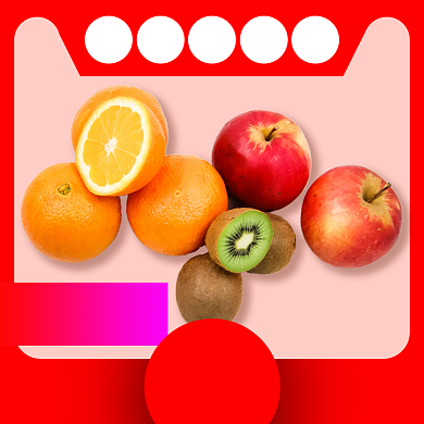 红色电商风水果促销直通车背景