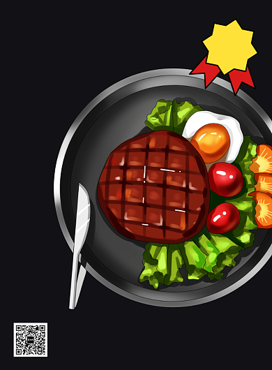 黑胡椒牛排西餐美食促销广告印刷海报背景