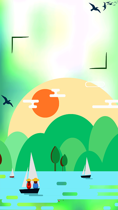 2020清明节绿色海报背景