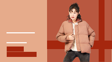 女装冬装上新活动电商手机海报背景