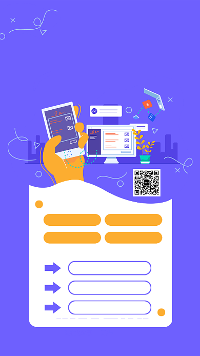 扁平零基础快速入门会计进阶班手机海报背景