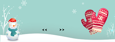 新款冬季手套淘宝banner背景