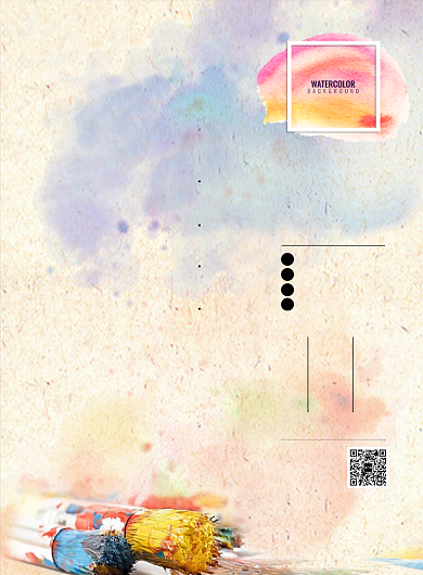 简约美术培训班招生宣传海报背景