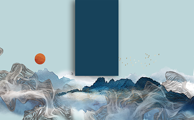 中国风古风商务名片背景