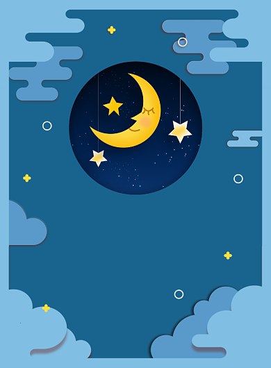 蓝色简约创意世界睡眠日宣传海报背景