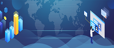 科技蓝色创意公众号首图背景