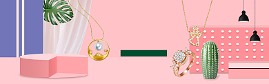 简约小清新匠心美学淘宝banner背景