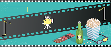 半价看电影漫画公众号首图背景