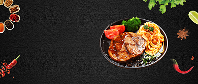 美味牛排促销活动微信公众号素材图片背景