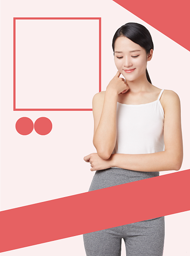 美容塑身宣传单背景